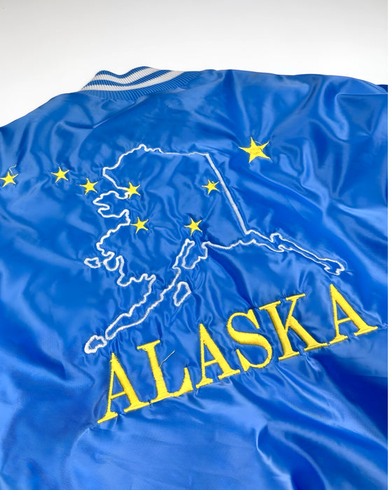Alaska Blue Satin Bomber (XXL)