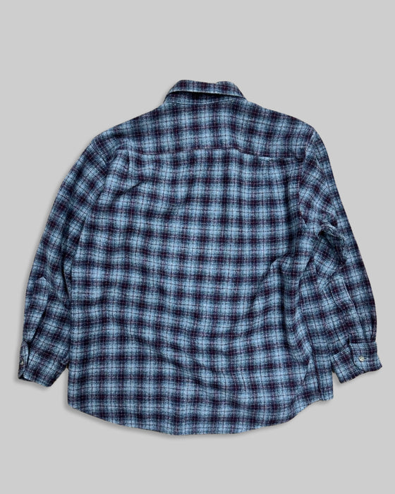 Burgundy and Grey Checkered Pendleton Shirt (M)