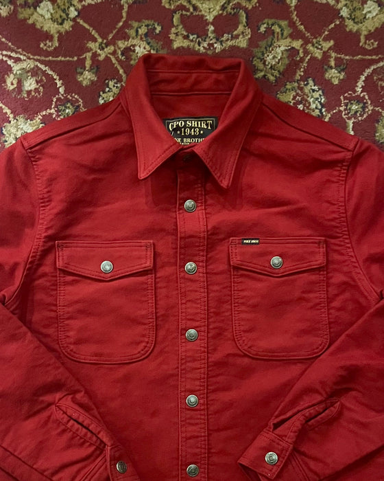 1943 CPO Shirt Moleskin Dark Red