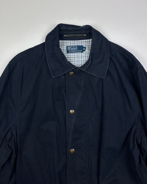 RL Blue Hunting Trench Coat (M)