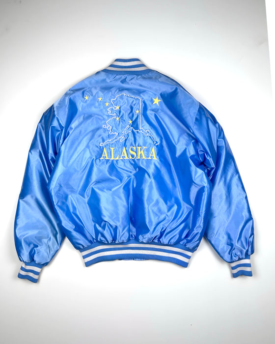 Alaska Blue Satin Bomber (XXL)