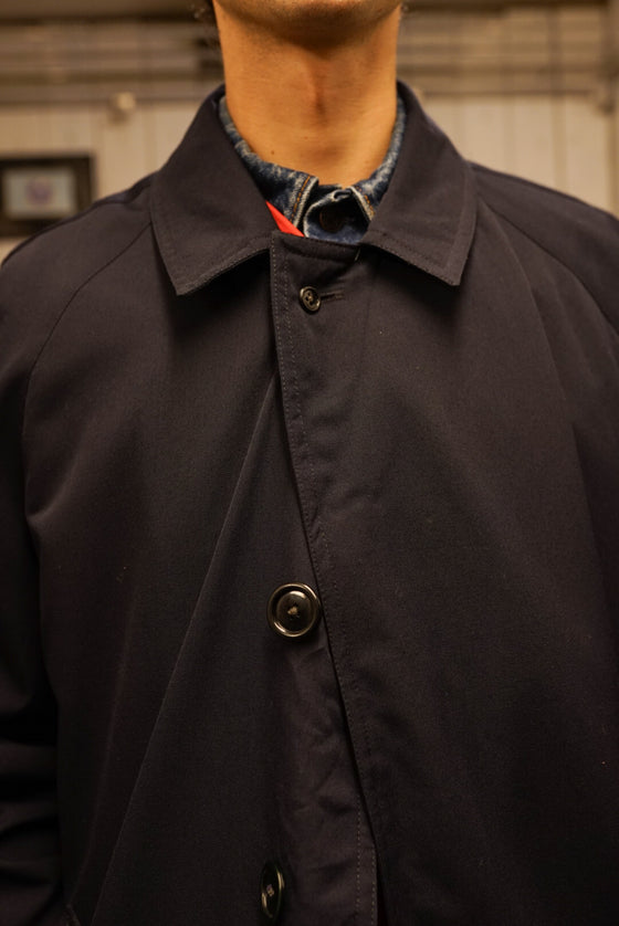 Dark Blue Raglan Trench Coat (M)