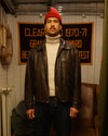 Redskins Brown Leather Jacket (XXL)