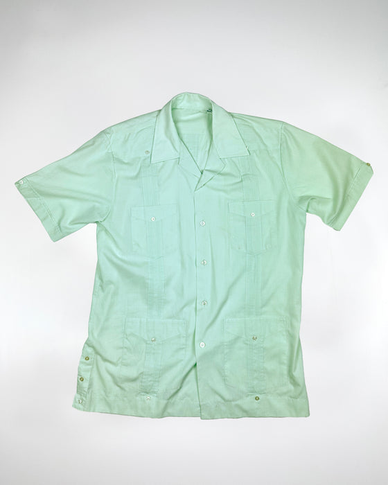 Guayabera Light Green Shirt (M)