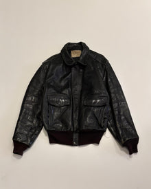  Hercules Black A-2 like Leather Jacket (XL)