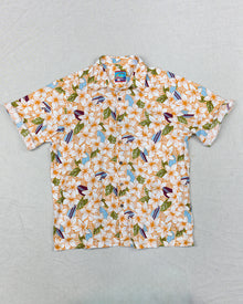  Reyn Spooner Orange Flowers Hawaii Shirt (L)