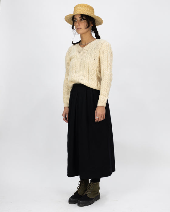 Black Pendleton Skirt (W34cm)