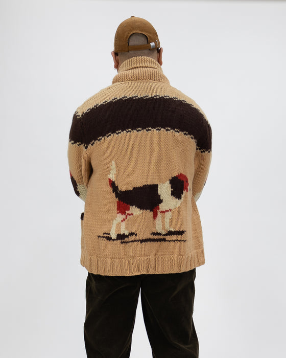 Beagle Knitted Cardigan (XL)