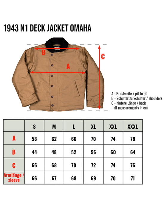 1943 N-1 Deck Jacket Omaha