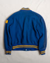 A Blue and Yellow Varsity Jacket (M)