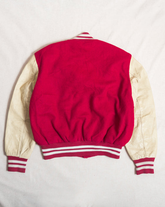 Keith Red and White Varsity Jacket (L)