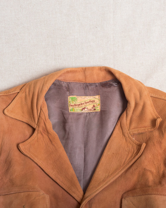 Sand Colored Suede Jacket (M)