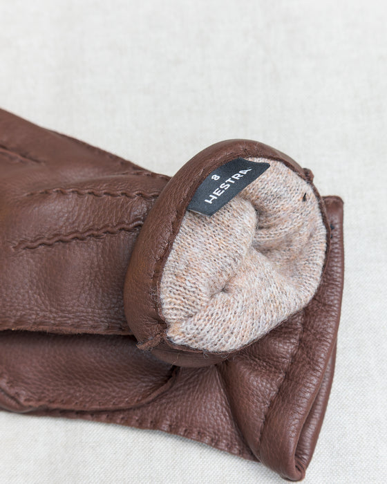 Hestra Matthew Brown Deerskin Gloves