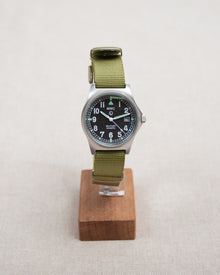  MWC Stainless Steel Military Watch G10LM Green Strap