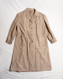  Grey Brown Long Shop Coat (XL)