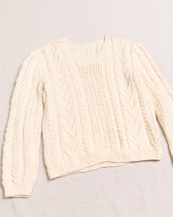 Cable Knit Sweater No. 2 (S)